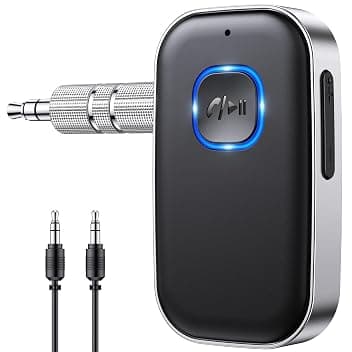 Glangeh Ricevitore Bluetooth 5.3 con Jack Adattatore Aux Bluetooth per Auto