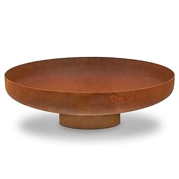 BBQ-Toro Braciere Ø 70 cm | effetto ruggine | supporto con piede | ruggine | braciere per il giardino, Garden Fire Pit, Fire Bowl