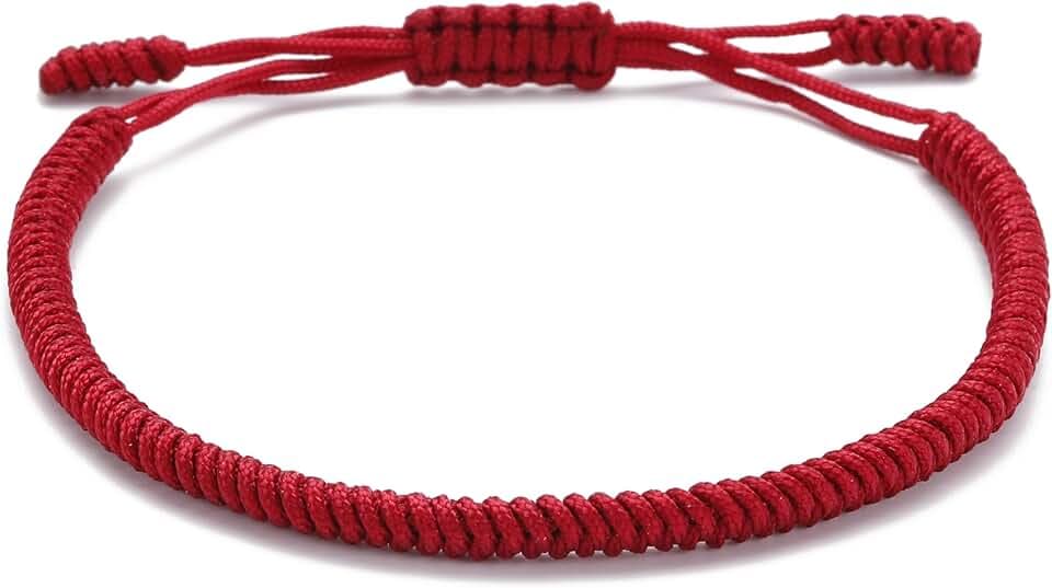 LUCKY BUDDHIST – Portafortuna Braccialetto + Regalo Buddista! Tibetano Amicizia Color Corda Bracciale. Per uomo donna adolescenti. Dimensione regolabile, Fatto a Mano