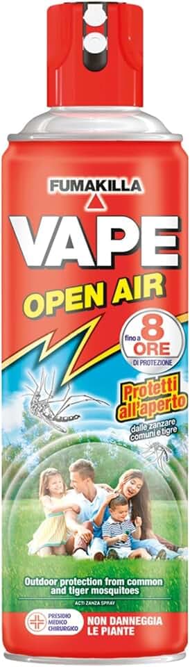 Vape Insetticida Zanzare Spray per Giardino, 500ml