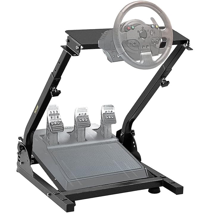 VEVOR Supporto per Volante da Corsa per Gioco G920, Supporto Simulatore per Volante di Corsa Staffa Leva del Cambio Altezza Regolabile 62-80 cm, Compatibile Logitech G27/G25 Pedale Non Incluso
