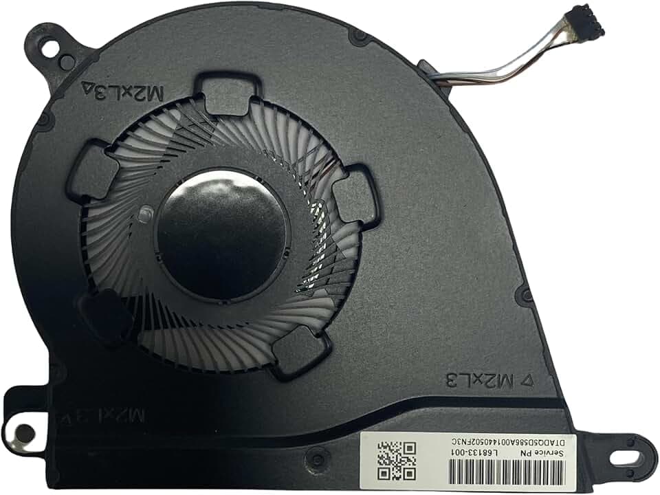 Ventola di raffreddamento CPU di ricambio per HP Pavilion 15-DY 15T-DY 15-EF 15S-EQ 15S-FQ 14-DQ 14S-DQ 14S-FQ, HP 14-DQ1043CL 15-DY1043DX 15-EF1041NR Series P/N:L68134-001 L6888134-001 629-00. 01