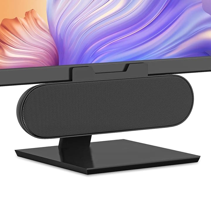 Altoparlante PC USB, Portatile Computer Altoparlanti per Desktop, Laptop, Mini Casse Soundbar PC con Design a Clip per Monitor, Plug and Play