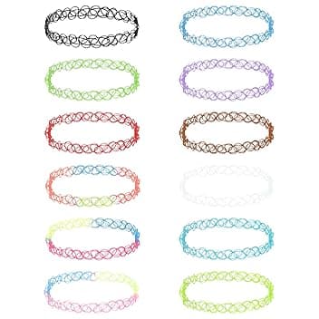MXTIMWAN 12 Pezzi Girocollo Collane Set di Collane a Girocollo per Ragazza donna e Bambina