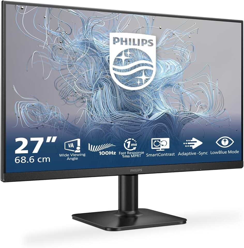 Philips Monitor per PC 27E2N1100L - 27 FHD - VA - 1 ms - 100 Hz - Sincronizzazione adattiva