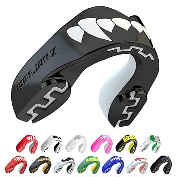 SAFEJAWZ Vestibilità Slim Paradenti Sportivo Adulti e Bambini Contatto Completo per Tutti Gli Sport, tra Cui Rugby, MMA, Hockey, Judo Arti Marziali e Boxe