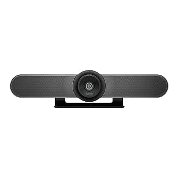 Logitech MeetUp Sistema di Videoconferenza, Ultra HD 4K/1080p/720p, 3 Microfoni/Altoparlanti Regolabili, Ampio Angolo di Visione di 120°, Compatibile con PC/Mac/Portatile/Macbook/Tablet - Nero, 4K
