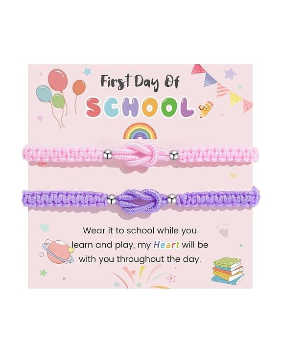 VU100 2/3 Pezzi Bracciale Madre e Figlia Regalo per Madre e Figlia Bracciale Cuore in Acciaio Inox 316L Regalo di laurea ispirazione Regalo di Natale e Compleanno per Mamma Figlia Ragazza