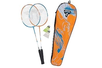 Talbot Torro Set da Badminton 2-Attacker, 2 Racchette, 2 Volani, in Una Borsa di qualità