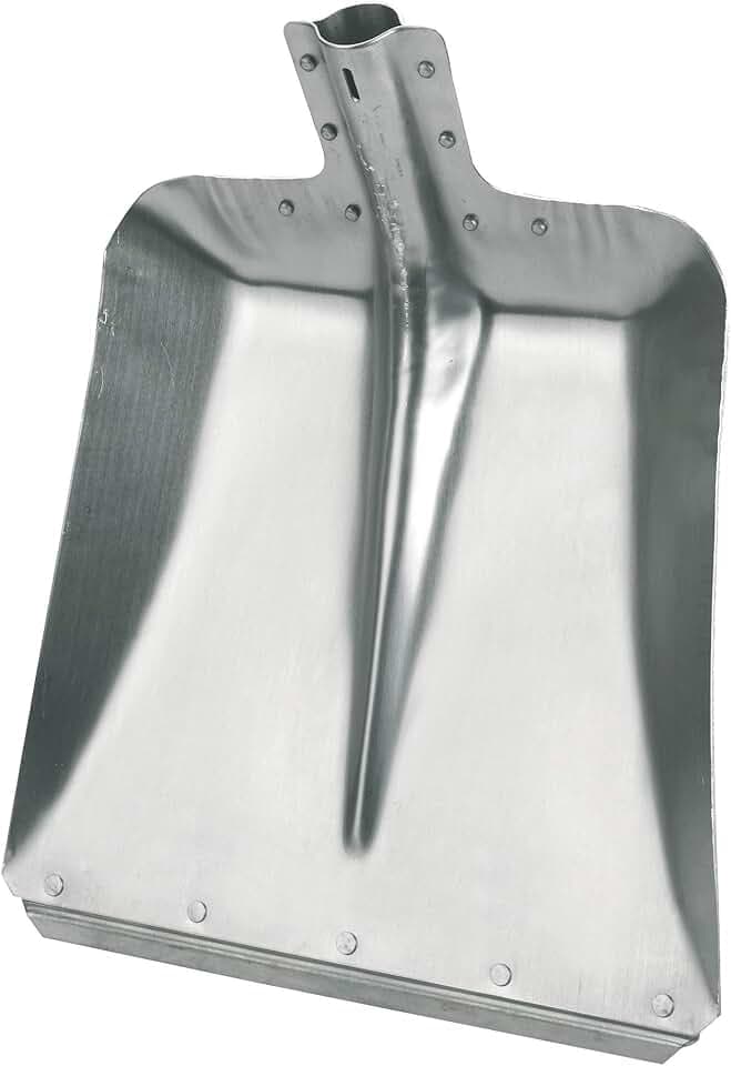 Pala in alluminio Kerbl misura 9 (Larghezza 36 cm, Pala da giardino / Pala da fienile, Alluminio, con bordo in acciaio zincato, Pala da neve, senza manico) 2967