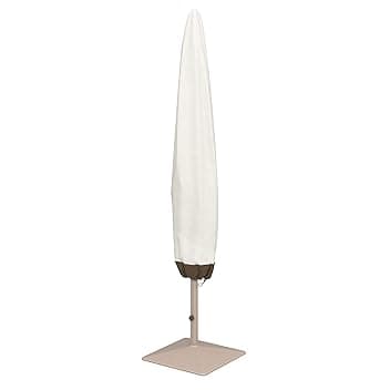 Amazon Basics Copertura per ombrellone, Beige/Marrone Chiaro, 17.8 x 58.4 x 193 cm