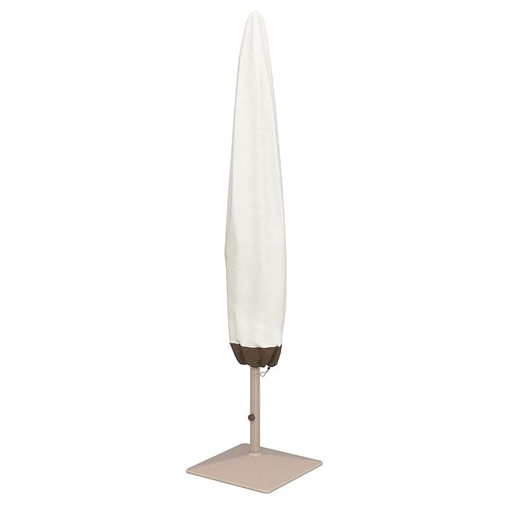 Amazon Basics Copertura per ombrellone, Beige/Marrone Chiaro, 17.8 x 58.4 x 193 cm