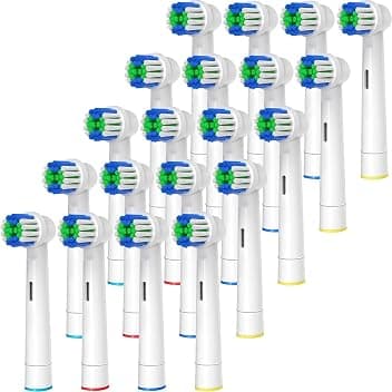 Genkent Testine Compatibili Braun Oral-B Spazzolino Elettrico, 20 Pezzi ClimatePartner certified