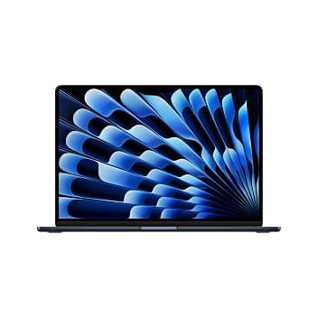 Apple MacBook Air 15'' con chip M5: progettato per l’AI, display Liquid Retina da 15,3'', 16GB di memoria unificata, 512 GB di archiviazione SSD, 10 CPU, 10 GPU, Wi Fi 7 – Mezzanotte