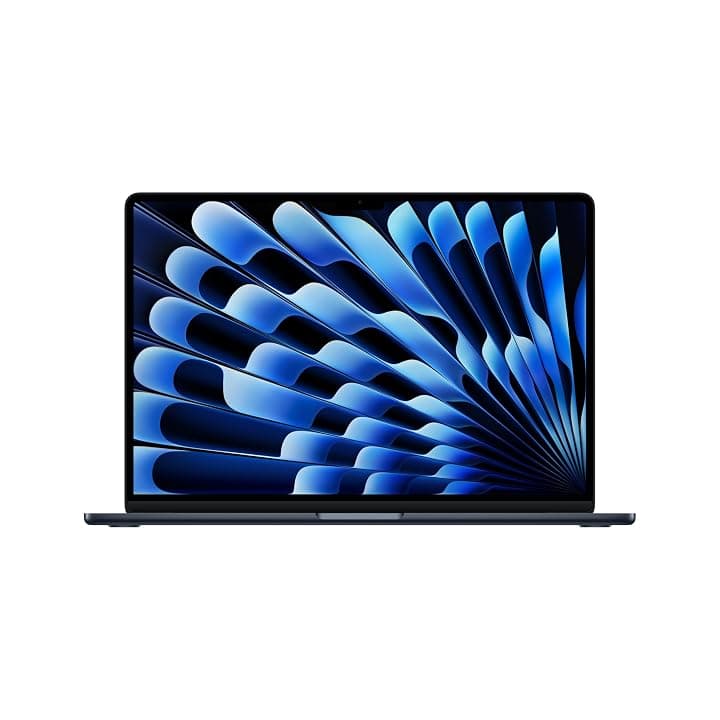 Apple MacBook Air 15'' con chip M5: progettato per l’AI, display Liquid Retina da 15,3'', 16GB di memoria unificata, 512 GB di archiviazione SSD, 10 CPU, 10 GPU, Wi Fi 7 – Mezzanotte