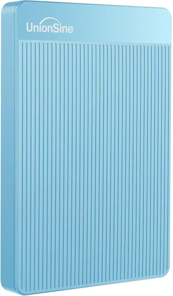 UnionSine Hard Disk Esterno 2,5" 500GB Ultra Slim Portatile USB3.0 SATA HDD