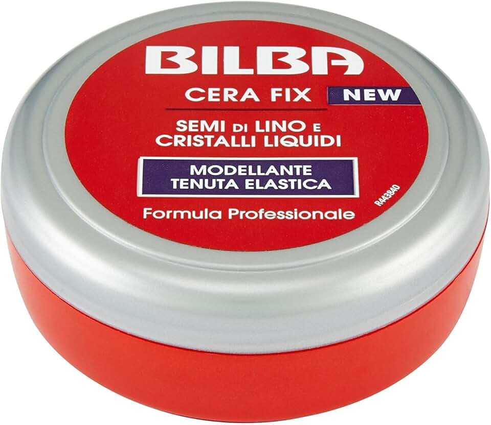 Bilba, Cera con Semi di Lino e Cristalli Liquidi, Cera Fix Modellante a Tenuta Elastica - Formula Professionale - Dona Volume e Lucentezza, Ideale per Fissare l'Acconciatura - 100ml