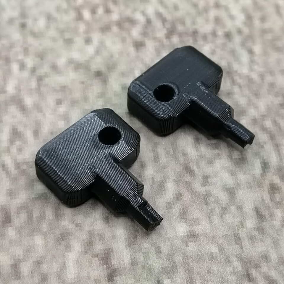 2 chiavi di ricambio nere compatibili con Synology NAS Drive Bay Key Lock chiave di ricambio per tipo D5 D6 D8 D9 R6 X9 R8 DS181 (nero)