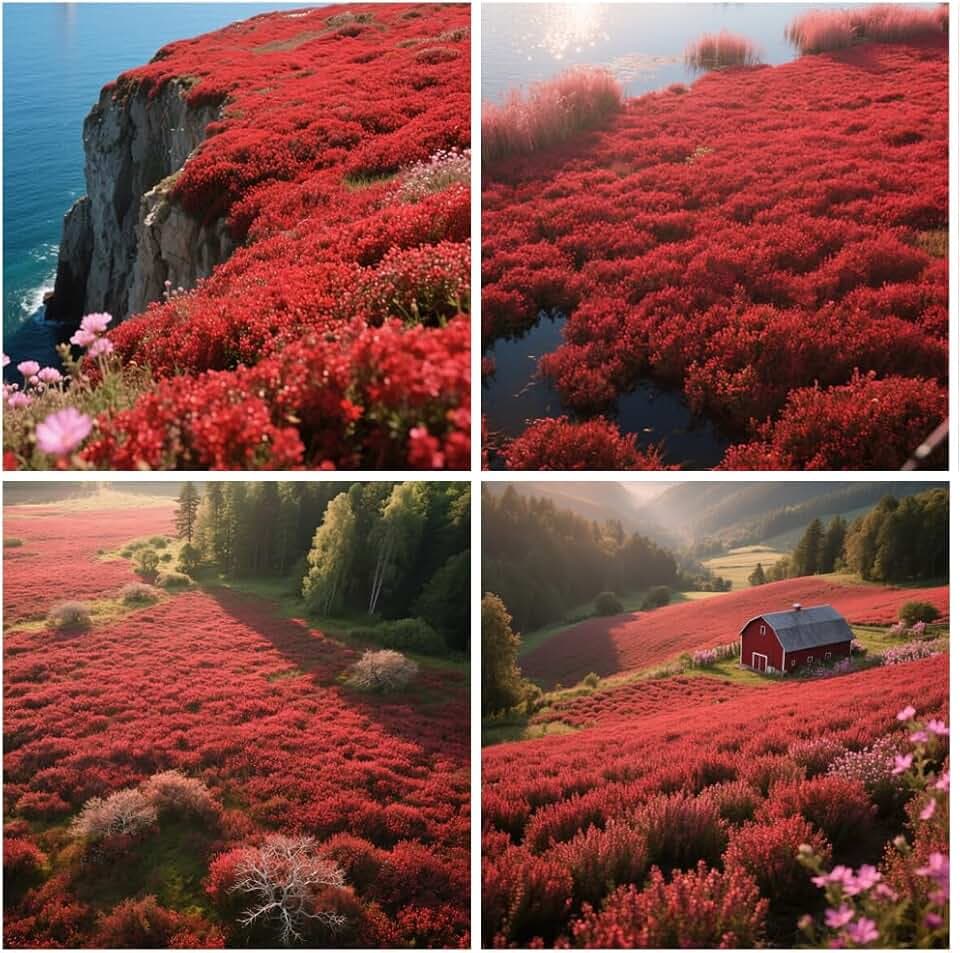 20000+ Timo Strisciante rosso per piantare all'aperto, giardino, Per la copertura del prato, NON OGM, Bassa manutenzione