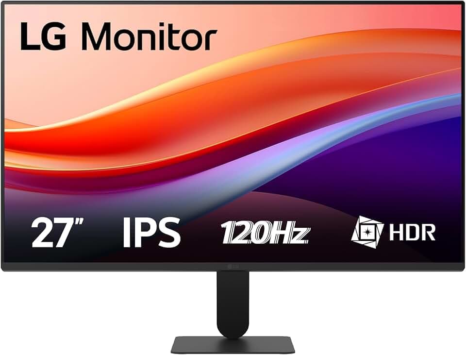 LG 27U411A Monitor 27" Full HD IPS, HDR 10, 120Hz, 1ms MBR, HDMI, D-Sub (VGA), Uscita cuffie, 1920x1080, sRGB 99%, Schermo Antiriflesso, Flicker Safe, Reader Mode, Nero