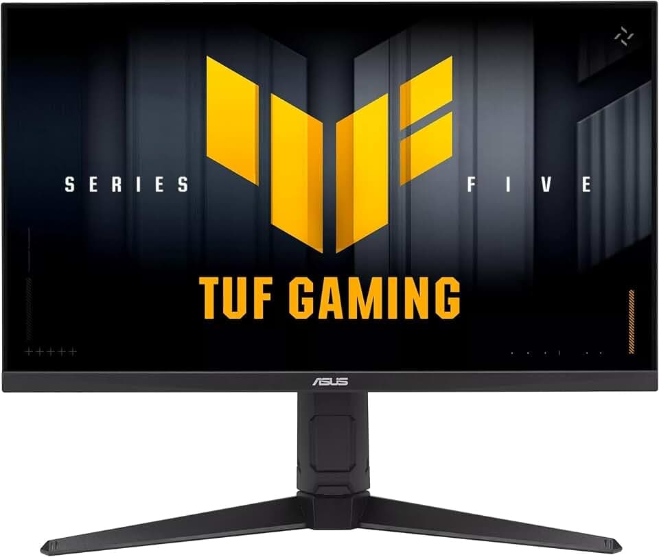 ASUS TUF Gaming VG27AQML5A, Monitor Gaming da 27" Quad HD Fast IPS (2560x1440), 0,3ms Response Time, 300Hz, G-SYNC, AMD FreeSync e ELMB SYNC, Altoparlanti, DisplayPort, HDMI e USB-C, Gaming AI, Nero