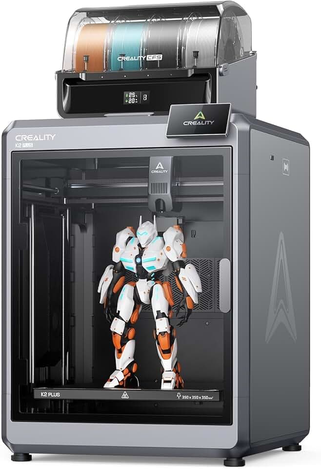 Creality K2 Plus Combo Stampante 3D, Stampa Multicolore con Nuovo CFS, Max 600 mm/s, Doppia Telecamera AI, Livellamento Automatico Completo, Estrusore Direct Drive, Volume Stampa 350x350x350 mm