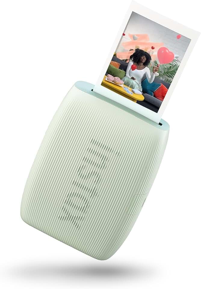 Fujifilm Instax mini Link 3 Sage Green - Mini Stampante per Smartphone, Stampa ad Alta Velocità, Effetti AR 3D Integrati, Modalità Click to Collage, Dimensioni Immagine 62 x 46 mm