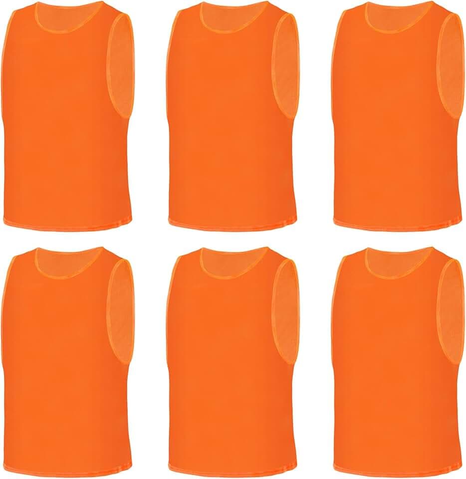 Pettorine da Allenamento, Pettorine per Allenamento a Squadre, Casacche Calcio Gilet da Allenamento, Scrimmage Formazione Gilet Sports Bibs, Mesh Scrimmage Gilet Traspirante di Basket Pallavolo