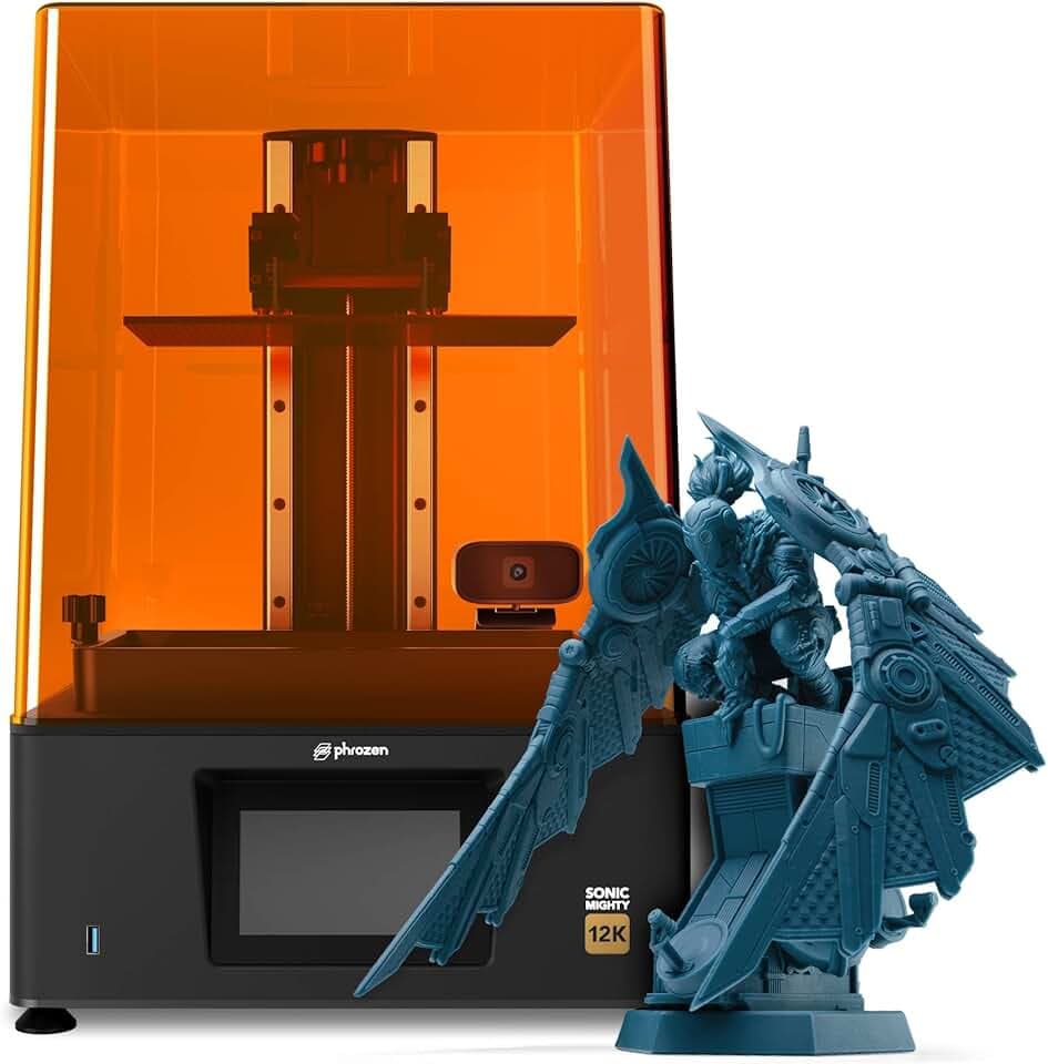 Phrozen Sonic Mighty 12K Stampante 3D Resina | Schermo Mono-LCD 12K da 10,1 pollici | 28nm alta precisione | Volume di Stampa di 218x123x235 mm | per Professionisti