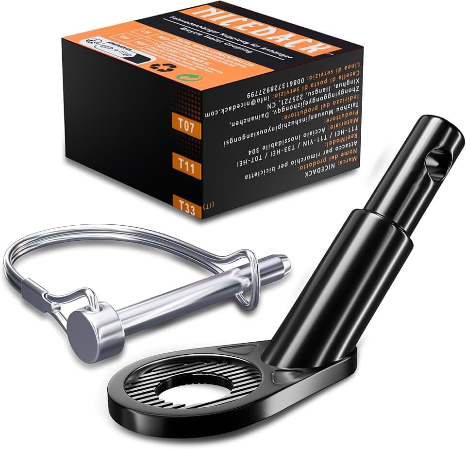 NICEDACK Gancio per Rimorchio per Bicicletta, Gancio Di Traino per Bicicletta, Gancio per Bicicletta, Frizioni per Rimorchi per Bicicletta Applicabile a Rimorchi per Bicicletta, Rimorchio per Bambini