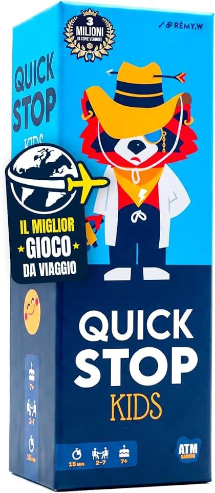 ATM Gaming Quickstop Kids - Gioco di Carte Bambini e Famiglie