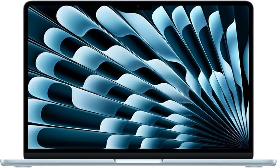 Apple Portatile MacBook Air 13'' con chip M4 (2025): progettato per Apple Intelligence, display Liquid Retina da 13,6'', 16GB di memoria unificata, 512GB di archiviazione SSD, Touch ID; Celeste