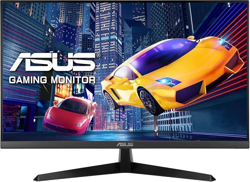 ASUS VY279HGR Eye Care Monitor 27", Full HD IPS (1920x1080), HDMI, VGA, 1 ms (MPRT), 120Hz, Adaptive Sync, Tecnologia EyeCare Plus, Bassa Luce Blu, Nero Etichetta Energetica TCO Certified
