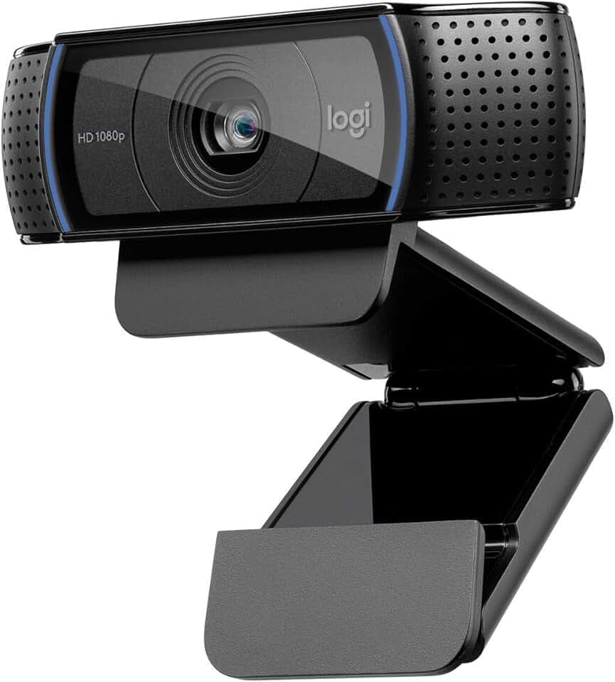 Logitech C920 Hd Pro Webcam, Videochiamata Full Hd 1080P/30Fps, Audio Stereo, ‎Funziona Con Skype, Zoom, Facetime, Hangouts, ‎‎Streaming, Pc/Mac/Laptop/Tablet/Chromebook, Nero Carbon Neutral Certified by SCS Global Services