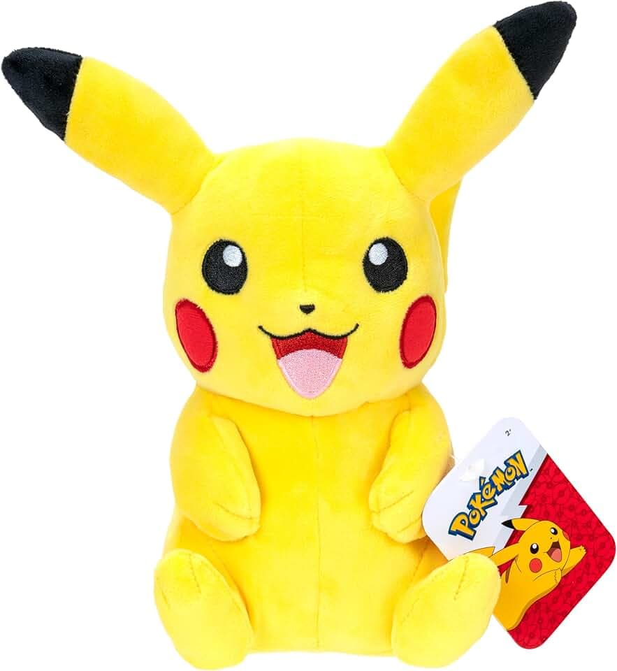 Pokémon PKW3457-20 cm peluche – Pikachu peluche ufficiale