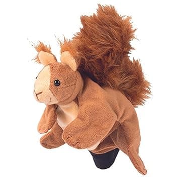 Beleduc - Marionetta scoiattolo a guanto per bambini dai 3 anni in su - Peluche da mano gioco di ruolo e narrazione