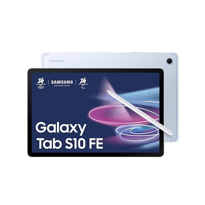 Samsung Galaxy Tab S10 FE, 3 anni di garanzia, Android Tablet, Display 10.9" LCD, Wifi, RAM 8GB, 128GB, 8.000 mAh, S Pen, Android 15, IP68, Blue [Versione italiana]