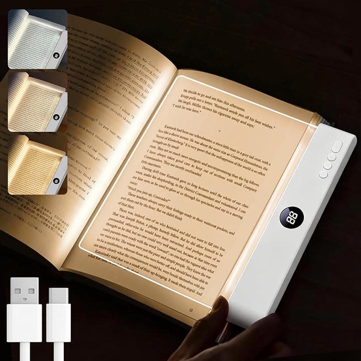 LED HD Pannello Luce da Lettura, Lampada Lettura