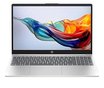 HP Laptop 15-fc0021sl, PC Portatile 15", Display FHD, Notebook, (AMD Ryzen 7 7730U, RAM 16GB, SSD 1TB, Windows 11), Computer Portatile, Uso quotidiano, Tastiera Italiana, QWERTY, Argento