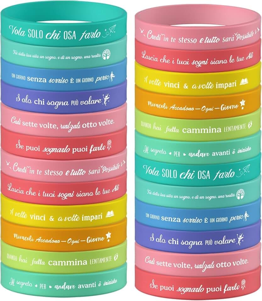 braccialetti ispiratori in silicone – regali motivazionali per studenti, adolescenti e squadre, regali di compleanno e feste (36)