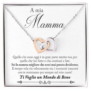 NONNA PROFESSIONISTA Collana Donna Mamma Nonna Suocera Amore Finitura in Oro, Argento Idee Regali per lei Nonna Compleanno Natale - Cofanetto con DEDICA incluso
