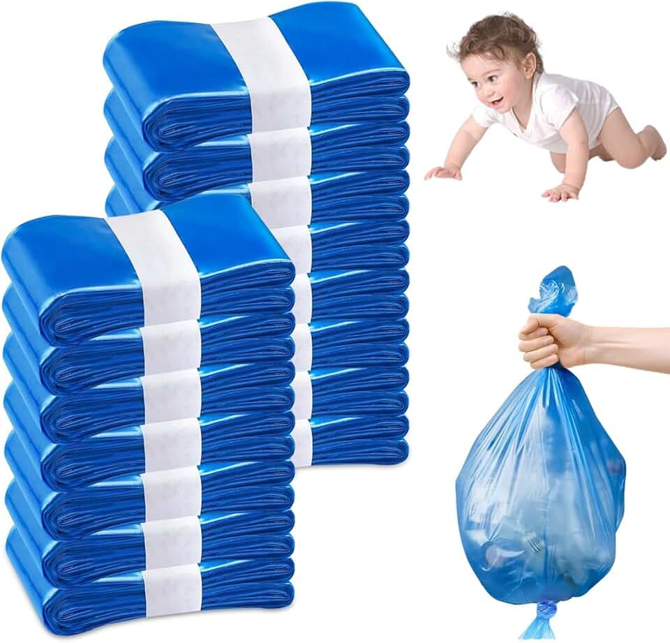 15 Pezzi Ricarica Mangiapannolini, Sacchetti Mangiapannolini Antiodore Inodore Addensata, Ricarica Mangiapannolini Compatibile Con Tutti i Secchi per Pannolini, Con Twist & Click