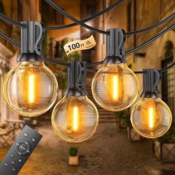 Catena Luminosa Esterno Dimmerabile con Telecomando 30M