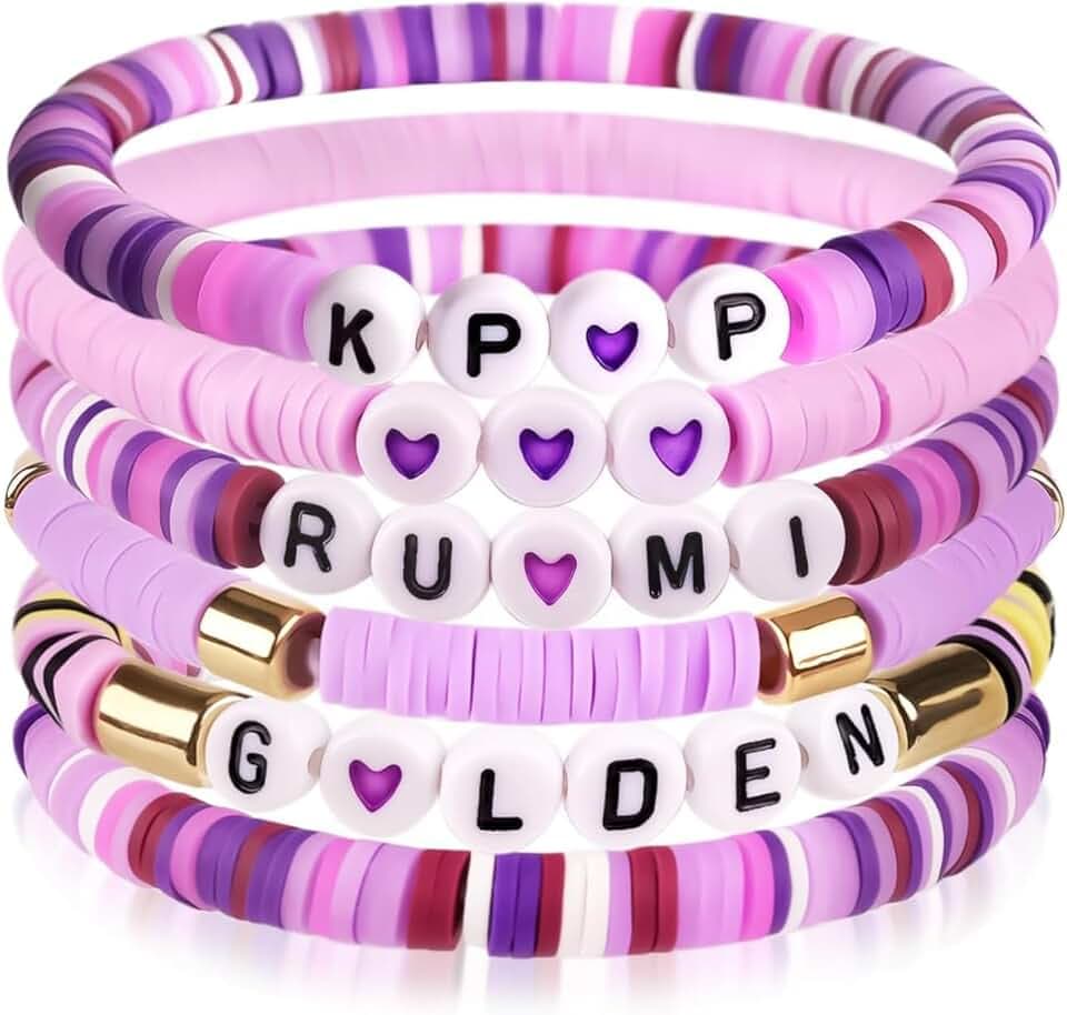 OPVYAEU OPVYAEU Kpop Braccialetto Bambina Kpop Braccialetto Gadget Braccialetti Amicizia Bracciale Kpop Compleanno Festa Accessorio Bambina Kpop Gadget Ispirato a Demon Hunter