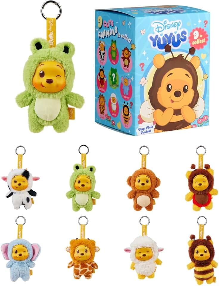 Disney YuYus Winnie The Pooh - Personaggio da collezione in scatola a sorpresa, cm 12, Cod. 6315870777, +0 mesi