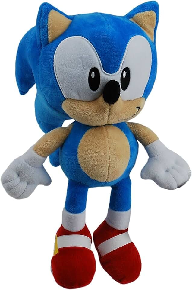 Sonic The Hedgehog - Sega The Hedgehog Sonic Peluche 30cm, Azzurro