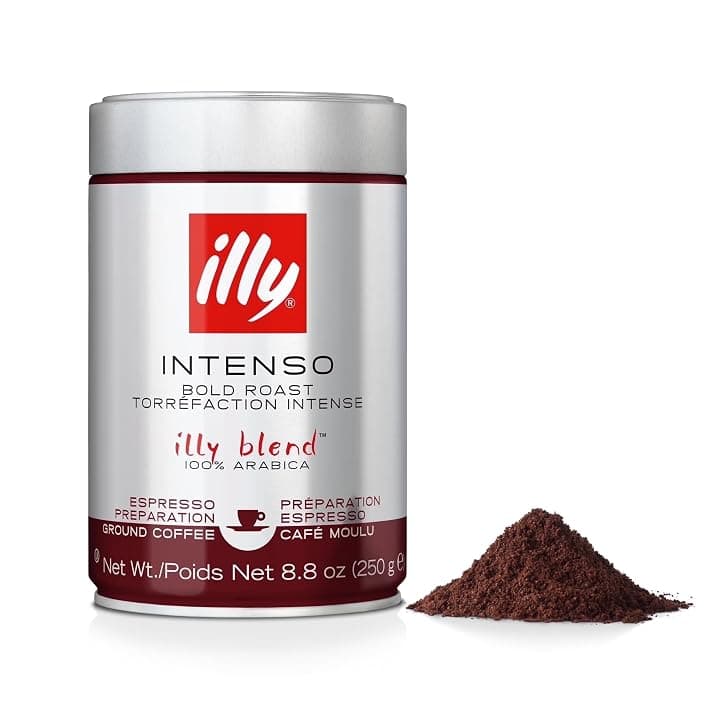 illy, Caffè Macinato per Espresso Tostato INTENSO, Confezione da 250g