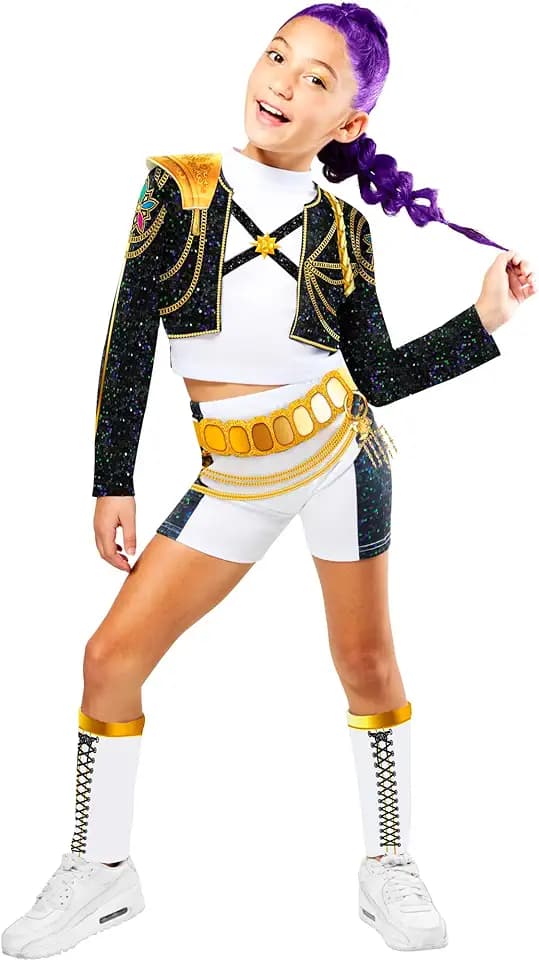 Rubies Official Netflix K-Pop Demon Hunters Rumi Golden Hybrid Child Costume, Kids Fancy Dress