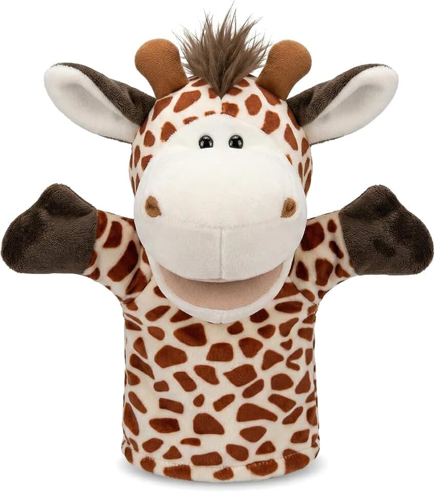 Marionette a Mano con Animali per Bambini,Il Bambino Include Lupo Leone ecc.Bocche Aperte Mobili,Perfette per Raccontare storie,Insegnare,Scuola Materna,Regali di Compleanno