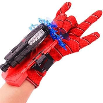 Original Cup® - Guanto Lancia-ragnatele per Bambini e Adulti - Lanciatore di Freccette con Ventose - Costume da Supereroe dei Fumetti - Costume di Halloween Cosplay